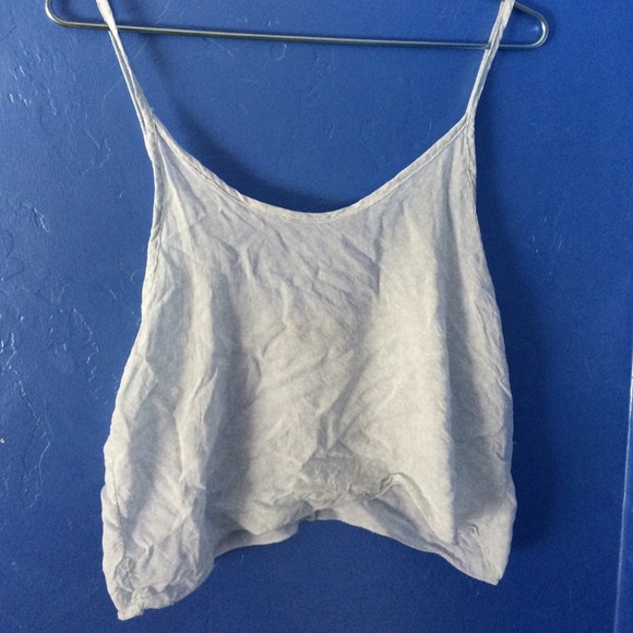 Faded Blue Floral Brandy Melville Tank Top