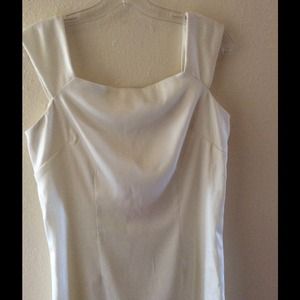 Winter White Sheath Dress