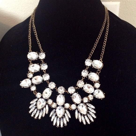 Jewelry - Rhinestone bib necklace Jewelry - Rhinestone bib necklace