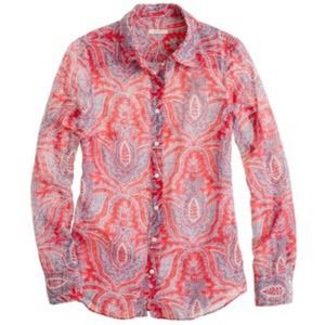 J.Crew Perfect Shirt in Raj Paisley