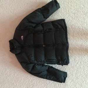 Black North Face jacket, size girls Large