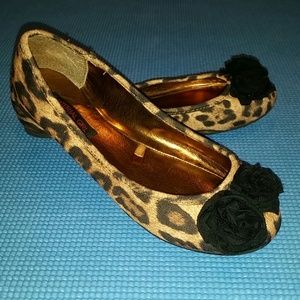 Material Girl cooper leopard ballet flats