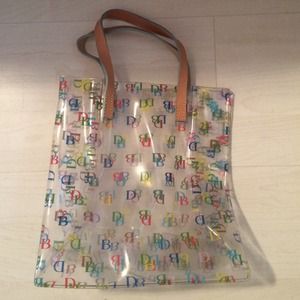 Clear Dooney and Bourke flexible lunch bag