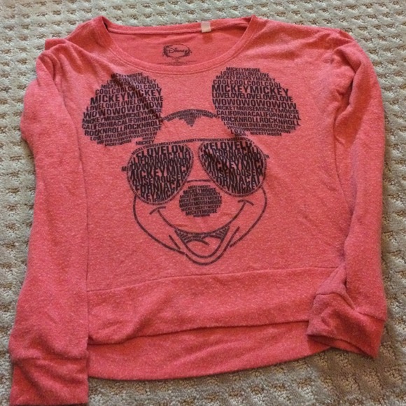 red Mickey Mouse shirt!