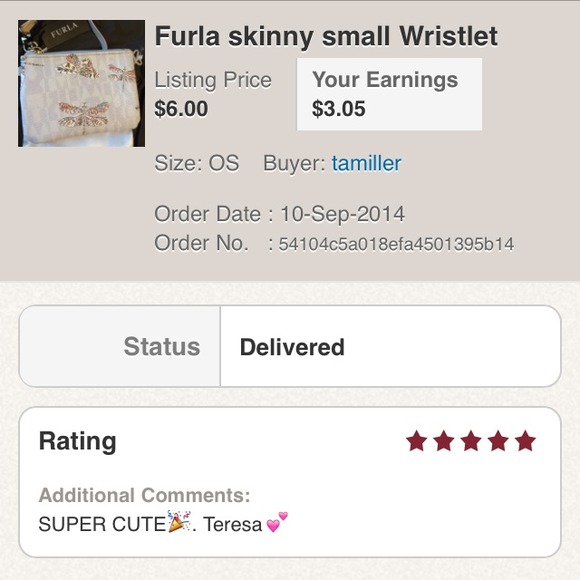 Thanks Teresa for a 5 Star Rating!