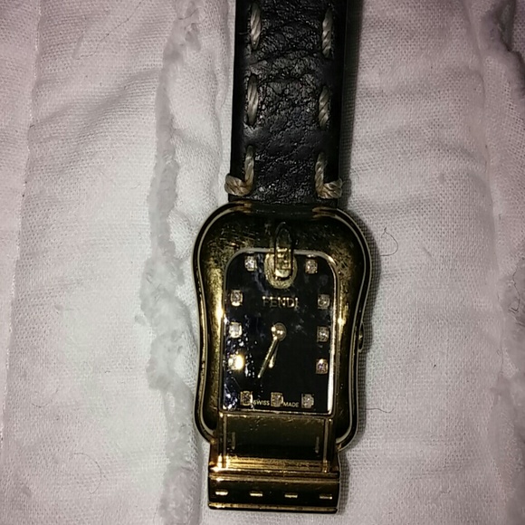 Another pic of FENDI watch w/diamonds