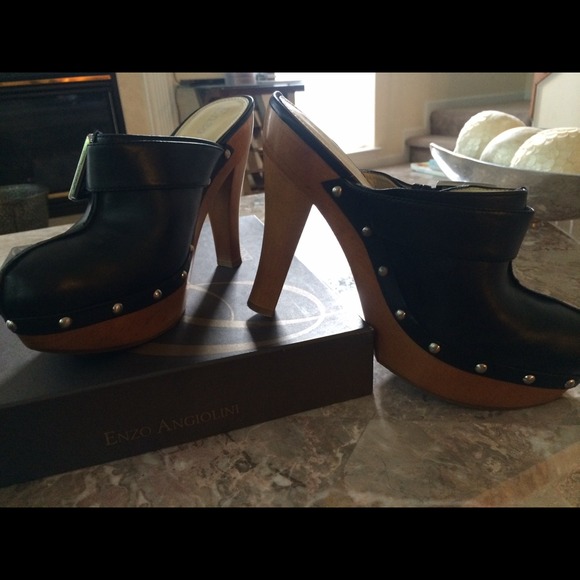Enzo Angiolini Shoes Brand New Enzo Angiolini Black Clogs Poshmark