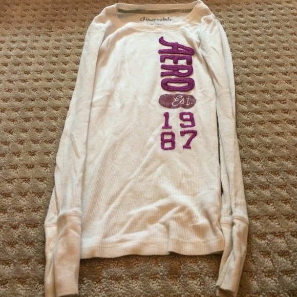 cute white long sleeved shirt!