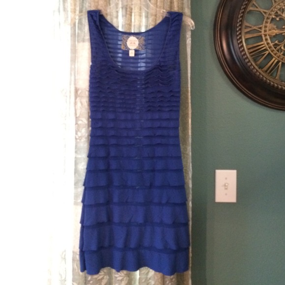 FABULOUS BLUE DRESS!!! - Picture 1 of 2