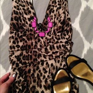 Leopard print dress