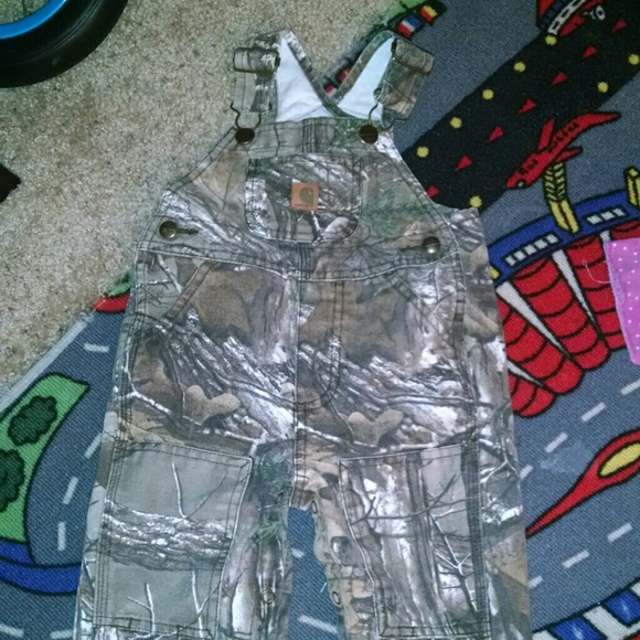 Carhartt boys over all's.