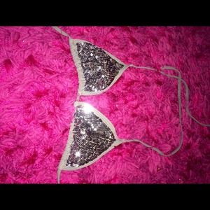 Sequin bikini top