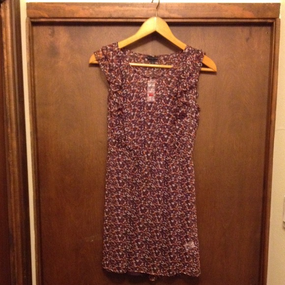SOLD Banana Republic Sheer Plum Dress
