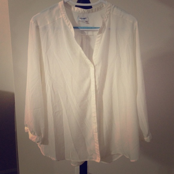Cream old navy button up