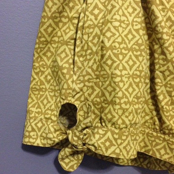 Anthropologie coreylynncalter Yellow Print Shorts - Picture 3 of 4