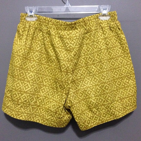 Anthropologie coreylynncalter Yellow Print Shorts - Picture 4 of 4