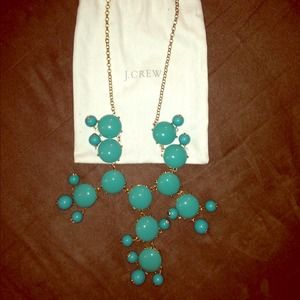 Turquoise J. Crew bubble necklace