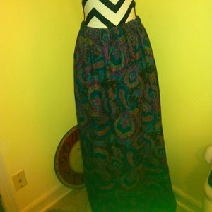 LONG GATHER SKIRT