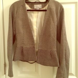 Brown and cream blazer