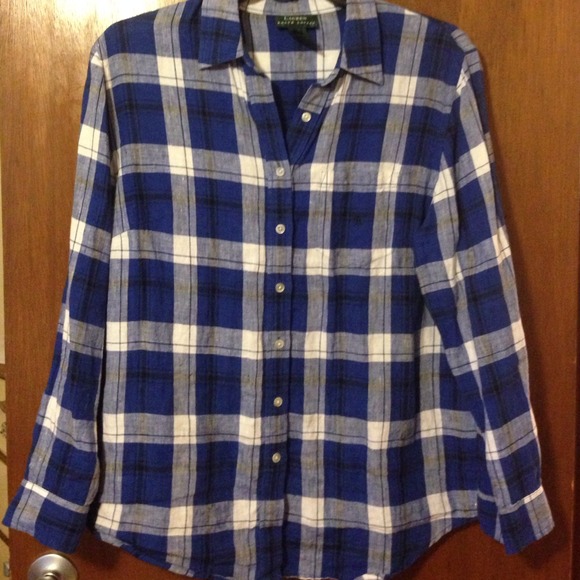 Ralph Lauren 100% linen top 1x