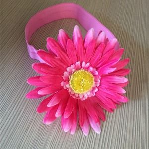 Pink On Pink Flower Headband