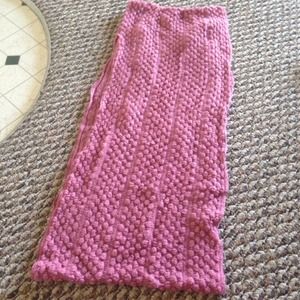 Pink infinity scarf
