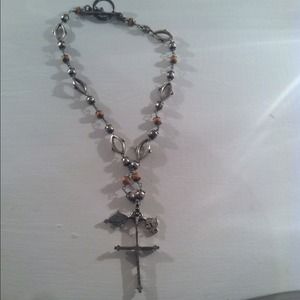 Lucky brand cross necklace