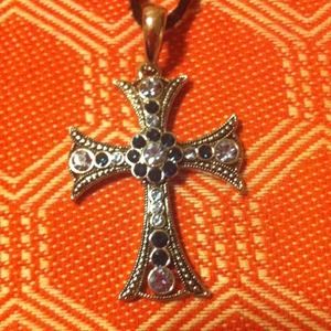 Lia Sophia Gothic Cross Necklace