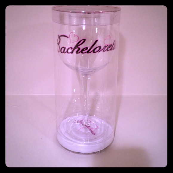 Bachelorette wine glass.