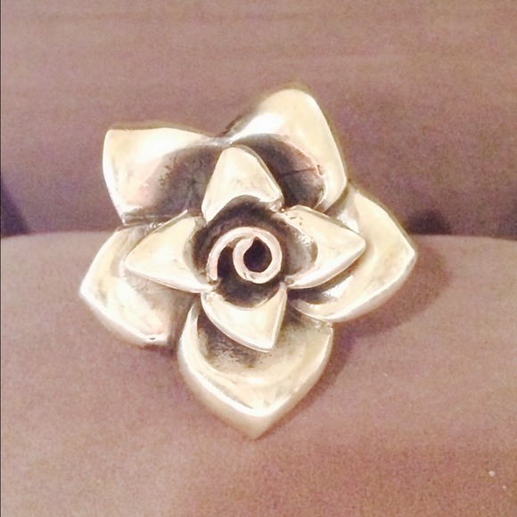 Sterling Silver Rose Ring