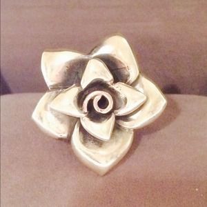 Sterling Silver Rose Ring