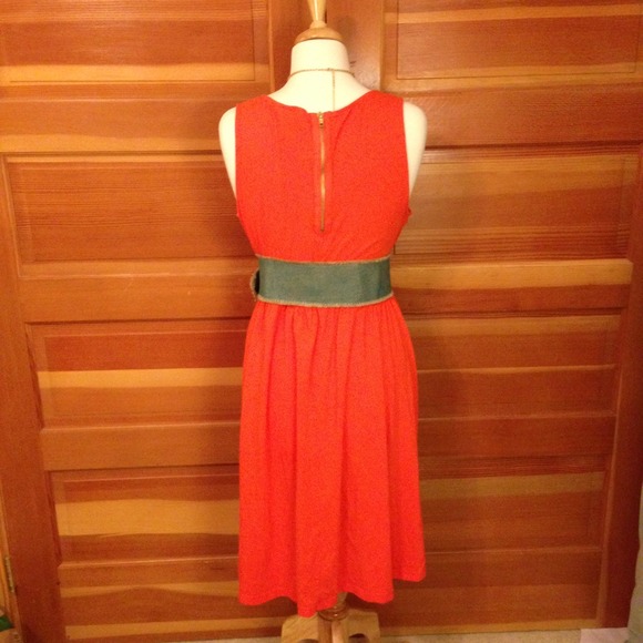 πH&M Orange Hi Low Orange Tank Dress - Picture 2 of 3
