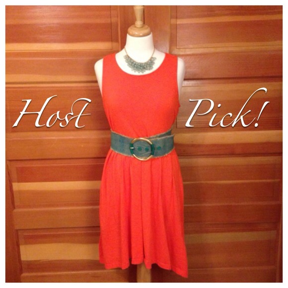 H&M Dresses & Skirts - 🎉H&M Orange Hi Low Orange Tank Dress