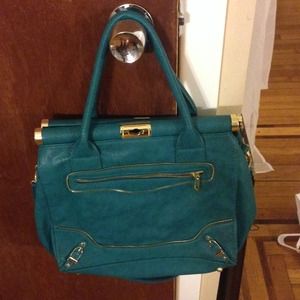 Turquoise handbag