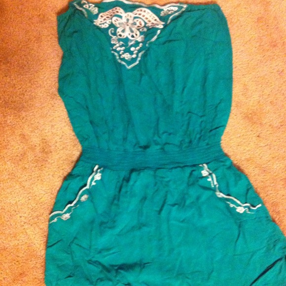 Tube top romper