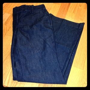 Express Editor Chambray Wide Leg Pants