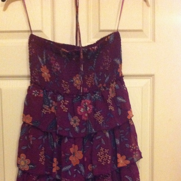Floral halter dress