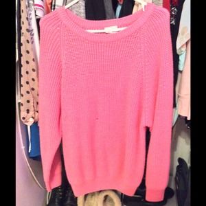 Heavy pink sweater