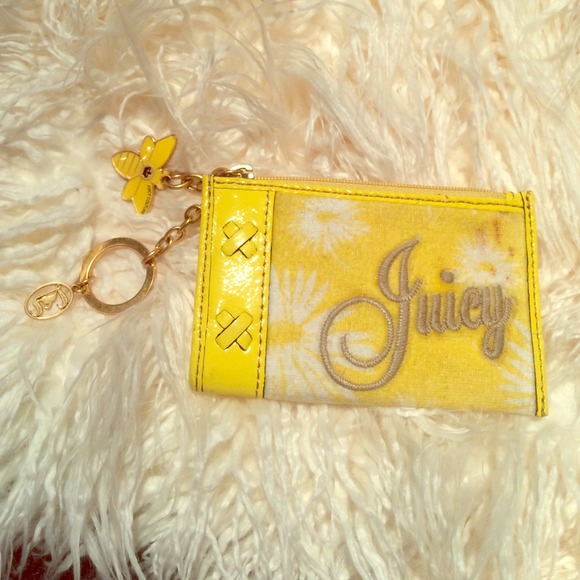 Yellow juicy couture wallet.
