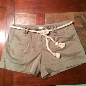 Taupe/olive shorts