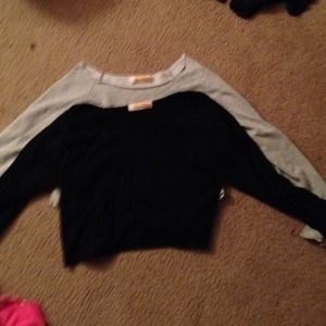 Black n grey crop tops