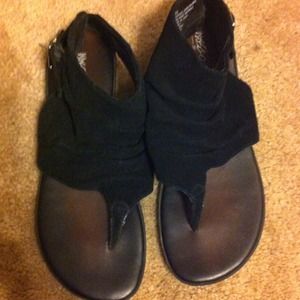 Black ankle gladiator sandal