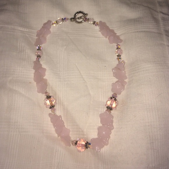 Pink Choker Necklace or Wrap Bracelet