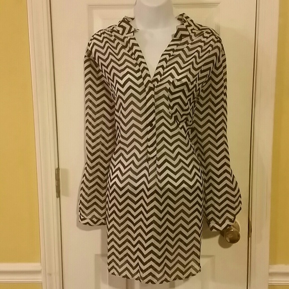 Black & White Chevron Tunic
