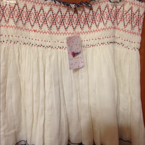 FREE PEOPLE BNWT  Ivory Skirt lined FINAL PRICE