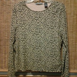 PRICE DROP!!!  Liz Claiborne animal print top