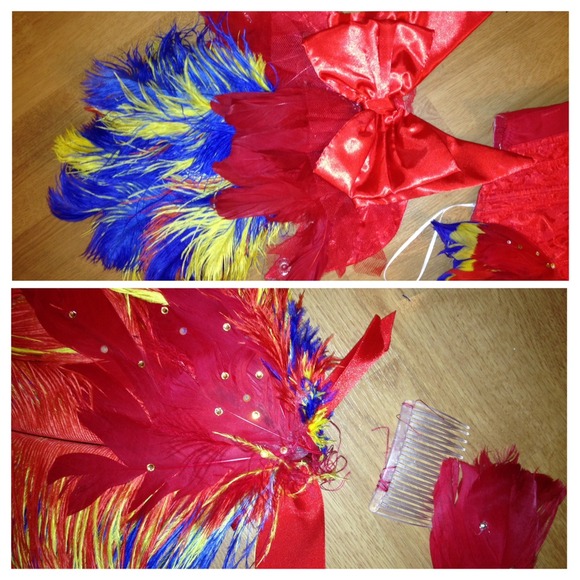 ❤❤SOLD EBAY❤❤Sexy macaw costume size xxs-s - Picture 3 of 4
