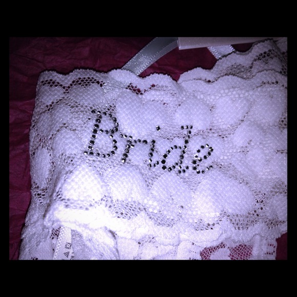 TRADED😊Brand new Victoria secret "bride" panties