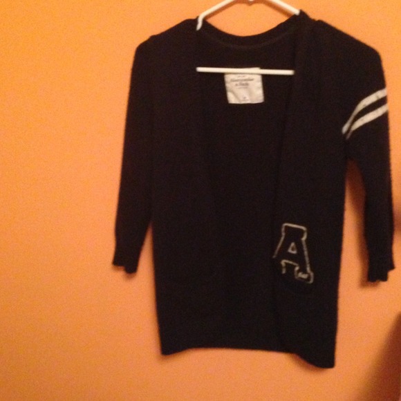 Abercrombie and Fitch "A" cardigan (navy blue)