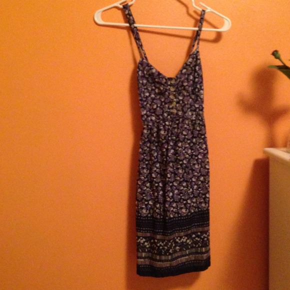 Blue floral sundress